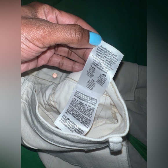 NWT MOTHER The Rambler Cargo Cream Wide Leg Women's Jeans size 30 - Picture 16 of 16